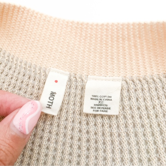 RESERVED - Anthropologie Moth Cube Button Flare Cardigan $30 - Picture 8 of 8